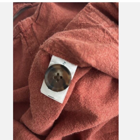 Marine Layer 54% Hemp Sydney Beach Jumpsuit Sustainable Wide Leg Boho CLAY MED - Picture 7 of 12